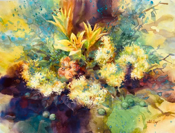 Yellow Lilies Mimosas