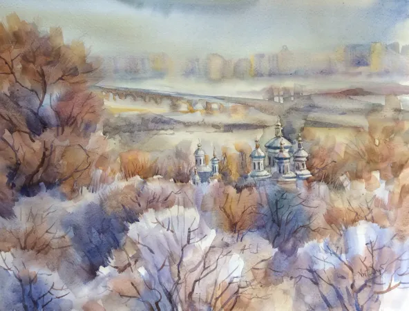 Church Domes Пейзаж