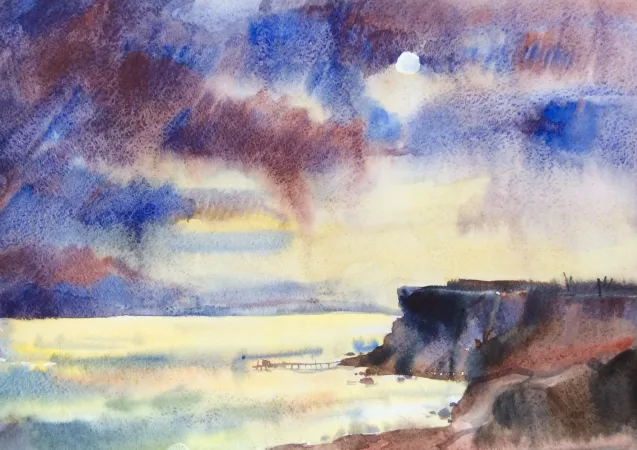 Stormy Прибрежный Cliff