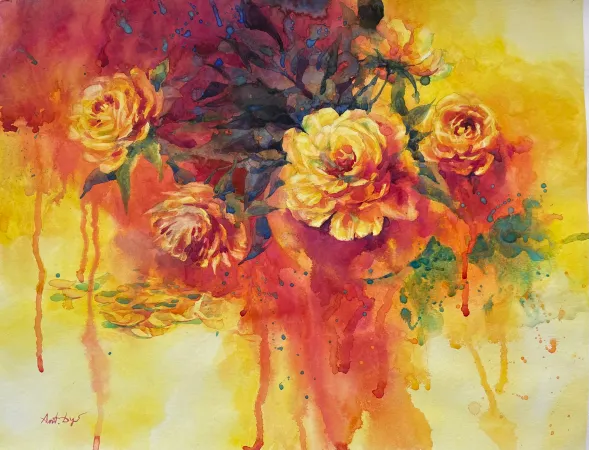 Теплый Янтарный Roses