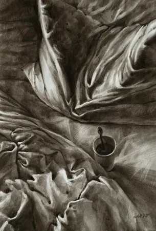 First Coffee очень длинное название картины, совсем не хватает места