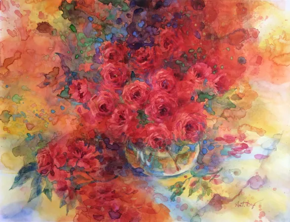 Moms Garden Roses Wide