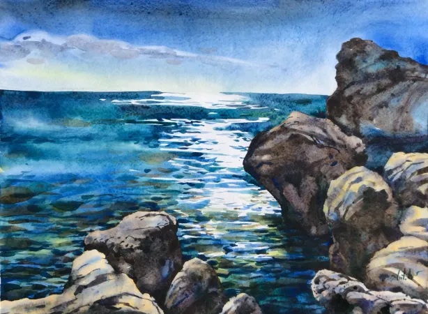 Голубой Море Rocks