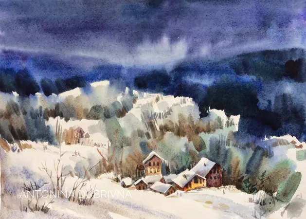 Snowy Горный Village