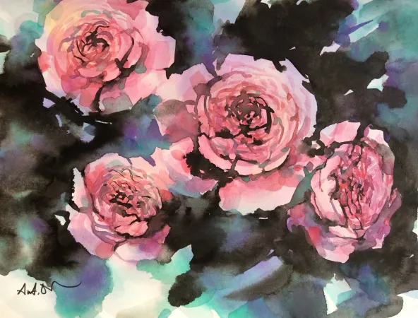 Crimson Blooms